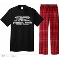 Don't Confuse My Personality With My Attitude Pajama Set thumb 0