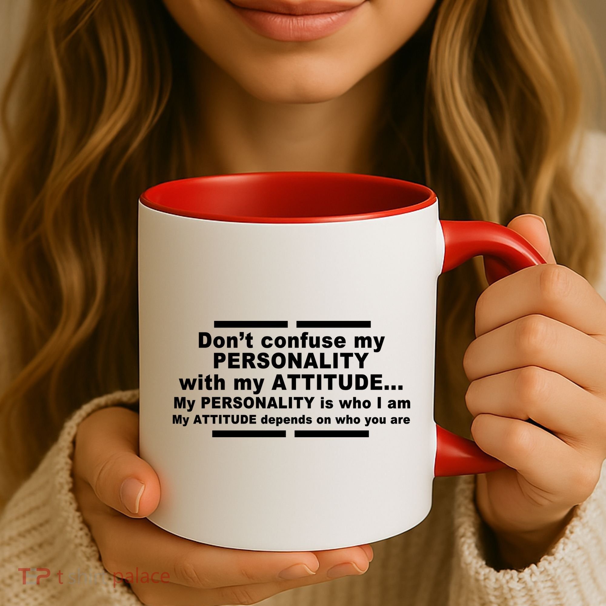 Don't Confuse My Personality With My Attitude Coffee Mug