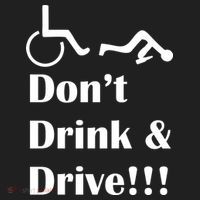 Don't Drink and Drive, Wheel Chair Women's Sweatshirt thumb 2