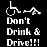 Don't Drink and Drive, Wheel Chair Coaster thumb 2