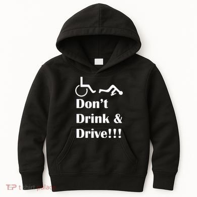 Don't Drink and Drive, Wheel Chair Kids Hoodie