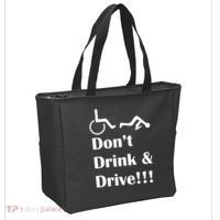 Don't Drink and Drive, Wheel Chair Tote Bag thumb 2
