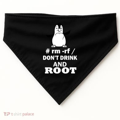 Don't Drink And Root USA-Made Doggie Bandana