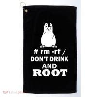Don't Drink And Root Golf Towel thumb 0