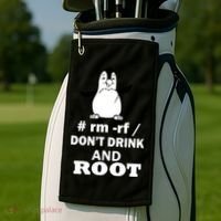 Don't Drink And Root Golf Towel thumb 2