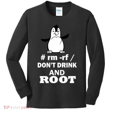 Don't Drink And Root Kids Long Sleeve Shirt