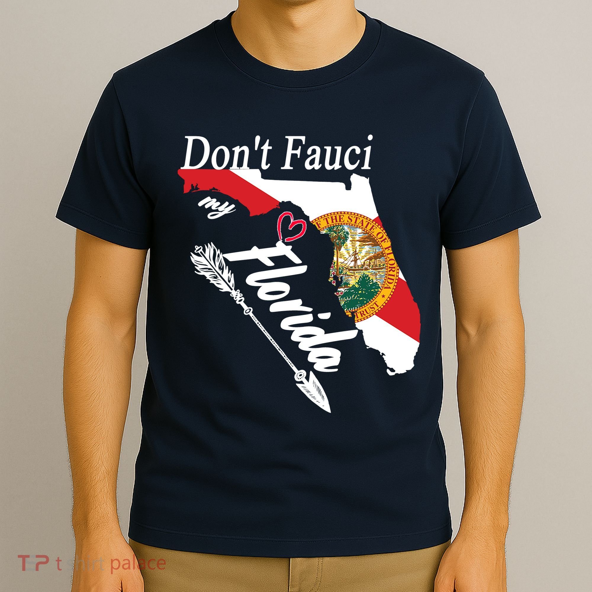 Don't Fauci My Florida Flag Vintage T-Shirt