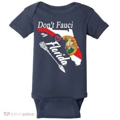 Don't Fauci My Florida Flag Vintage Baby Bodysuit