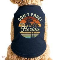 Don't Fauci My Florida Retro Palm Trees Doggie Tank thumb 0
