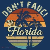 Don't Fauci My Florida Retro Palm Trees Long Sleeve Shirt thumb 2