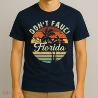 Don't Fauci My Florida Retro Palm Trees T-Shirt thumb 3