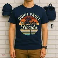 Don't Fauci My Florida Retro Palm Trees T-Shirt thumb 6