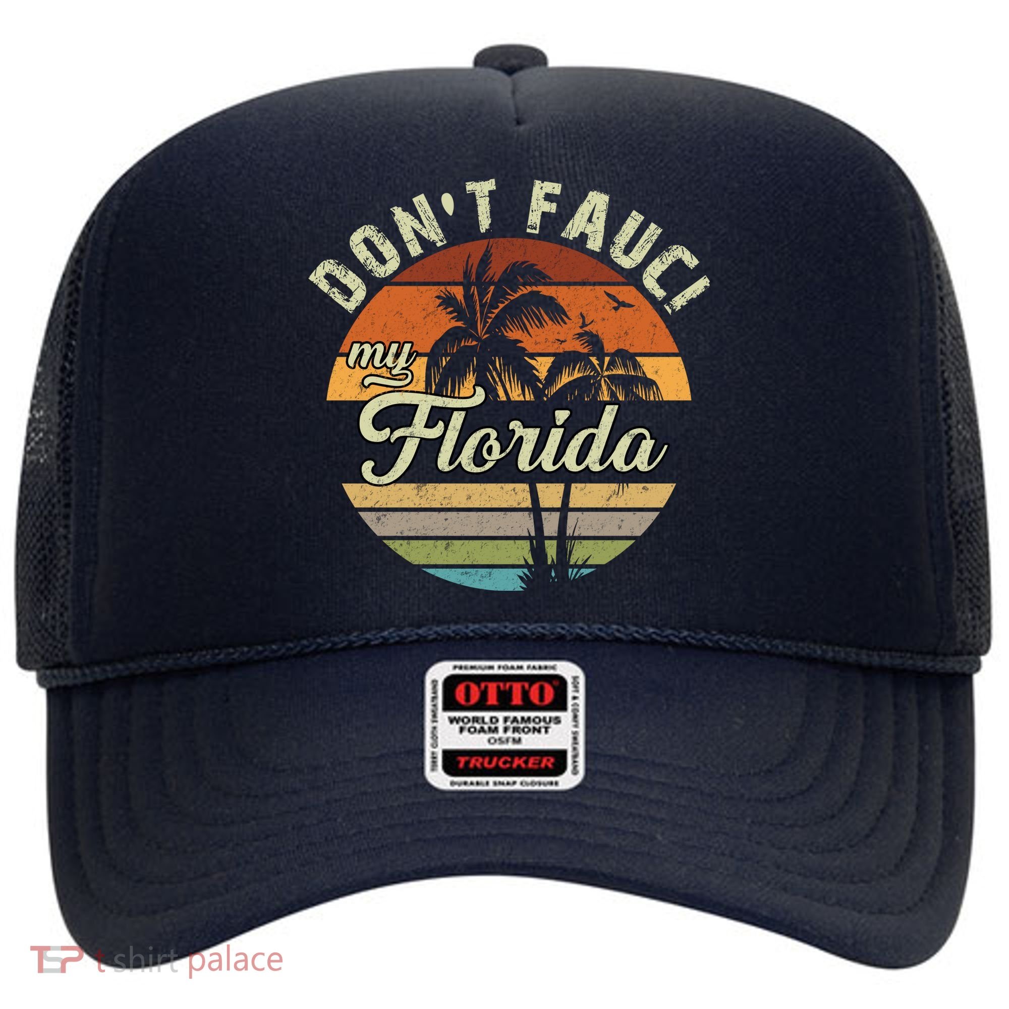 Don't Fauci My Florida Retro Palm Trees Hat