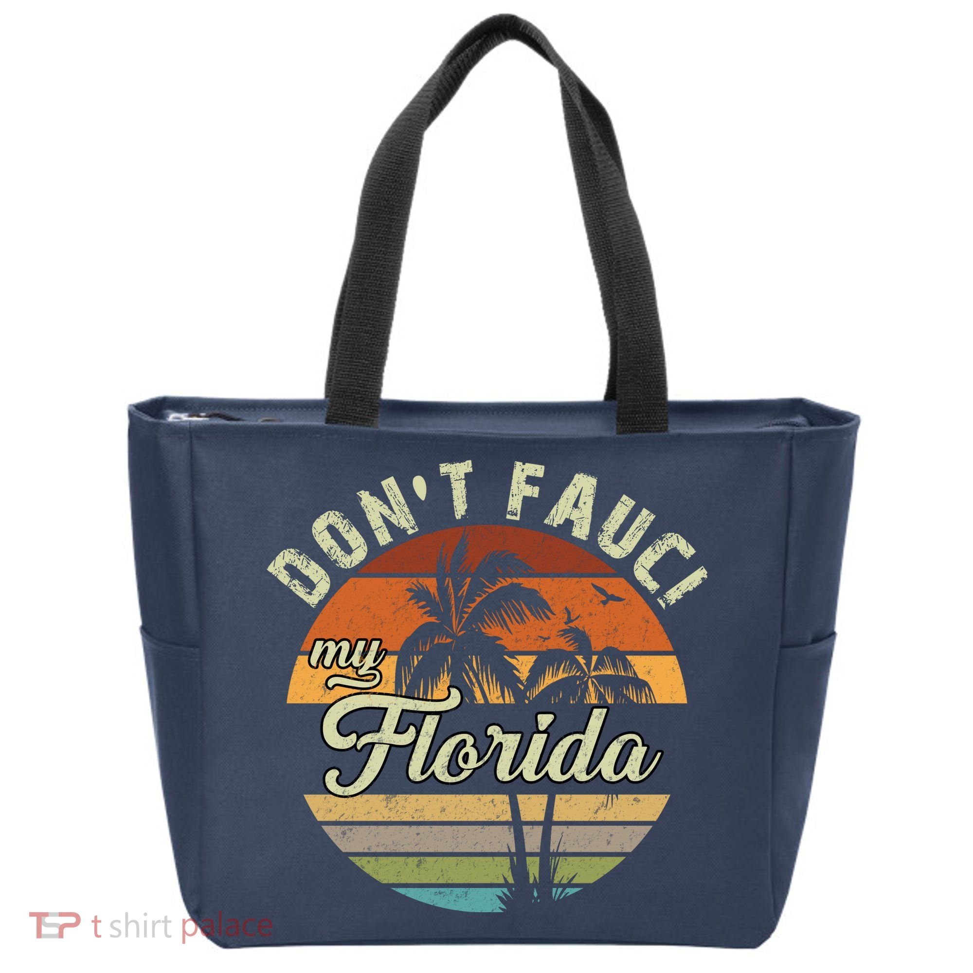 Don't Fauci My Florida Retro Palm Trees Tote Bag
