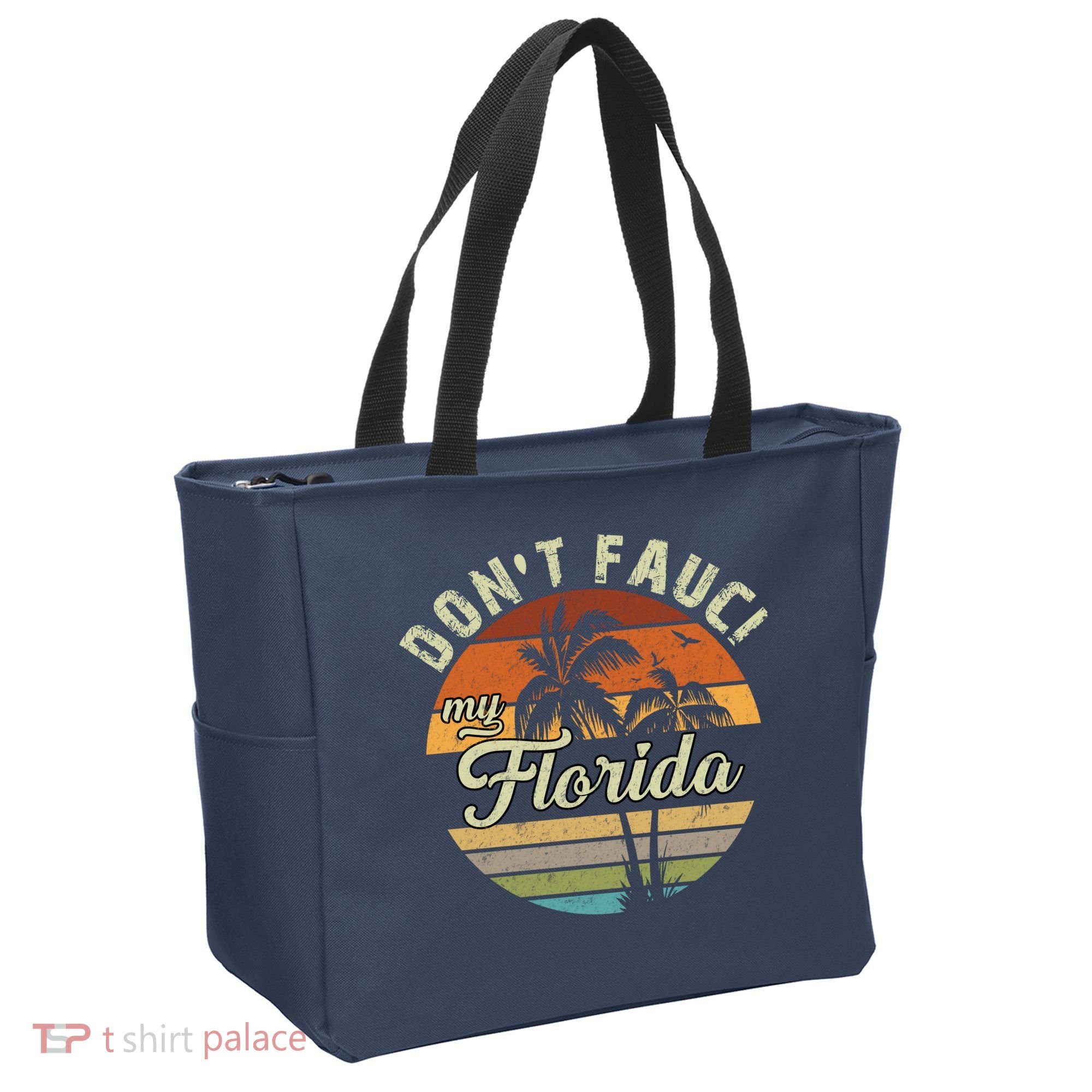 Don't Fauci My Florida Retro Palm Trees Tote Bag
