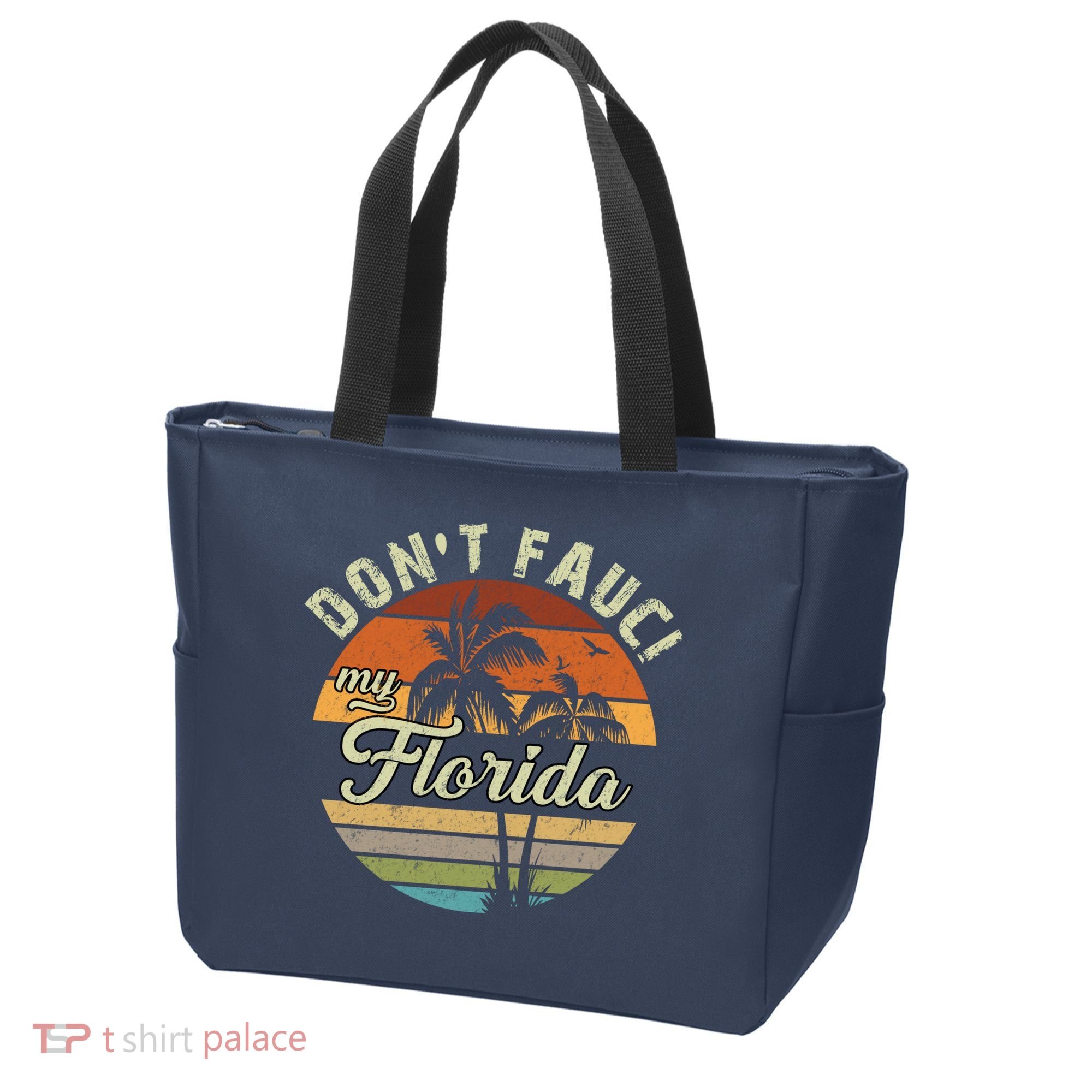 Don't Fauci My Florida Retro Palm Trees Tote Bag