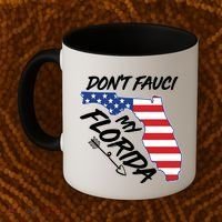 Don't Fauci My Florida USA American Flag State Coffee Mug thumb 2