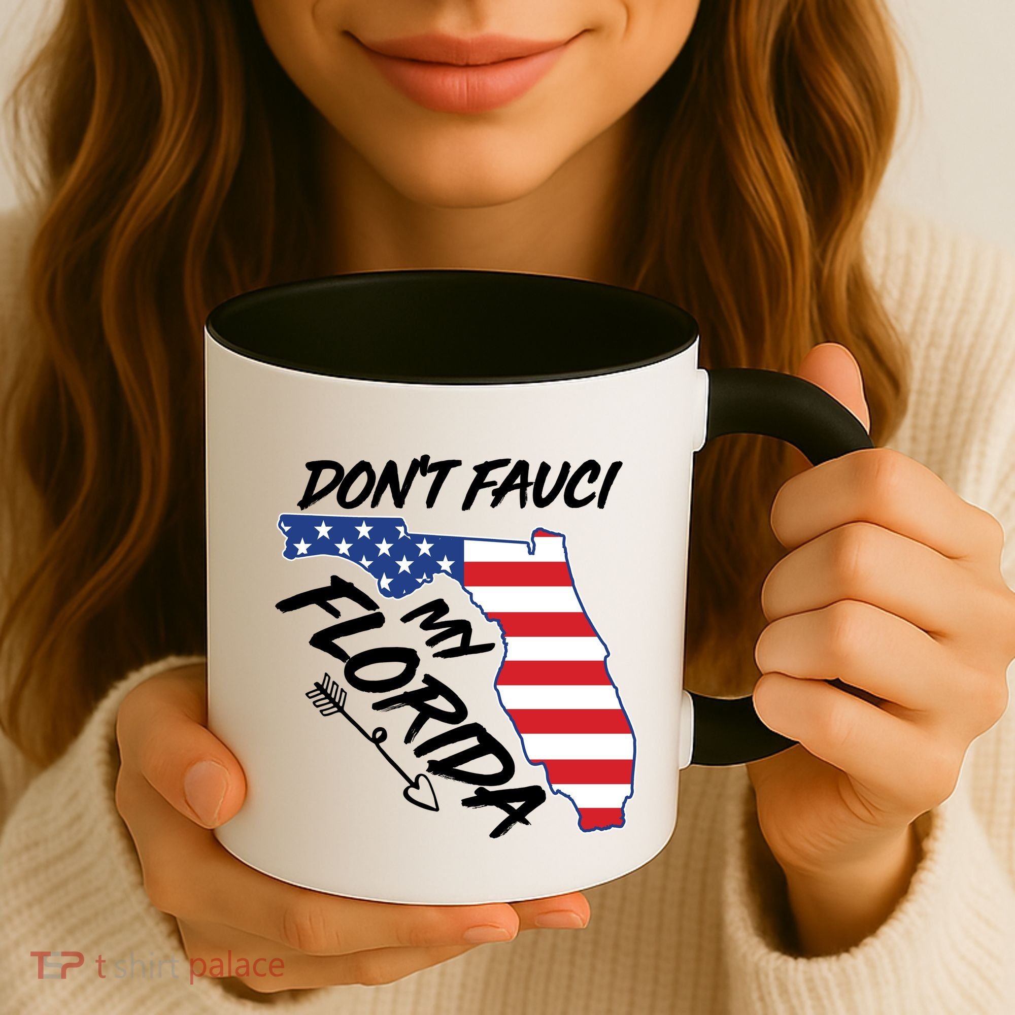 Don't Fauci My Florida USA American Flag State Coffee Mug