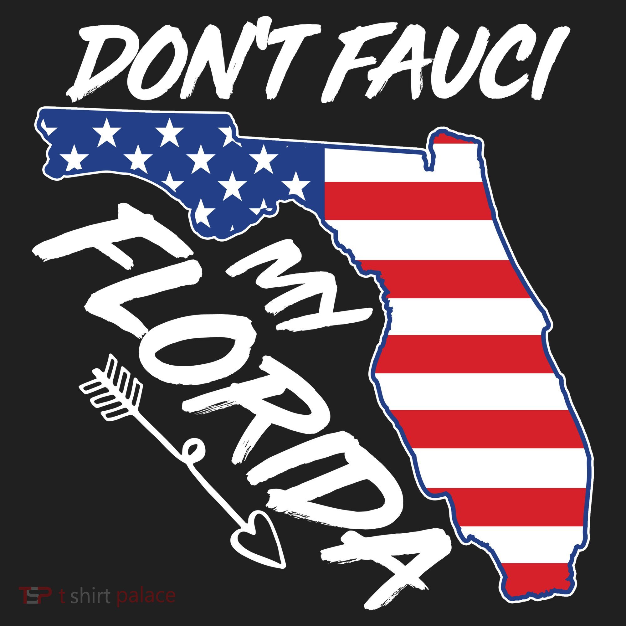Don't Fauci My Florida USA American Flag State Tumbler