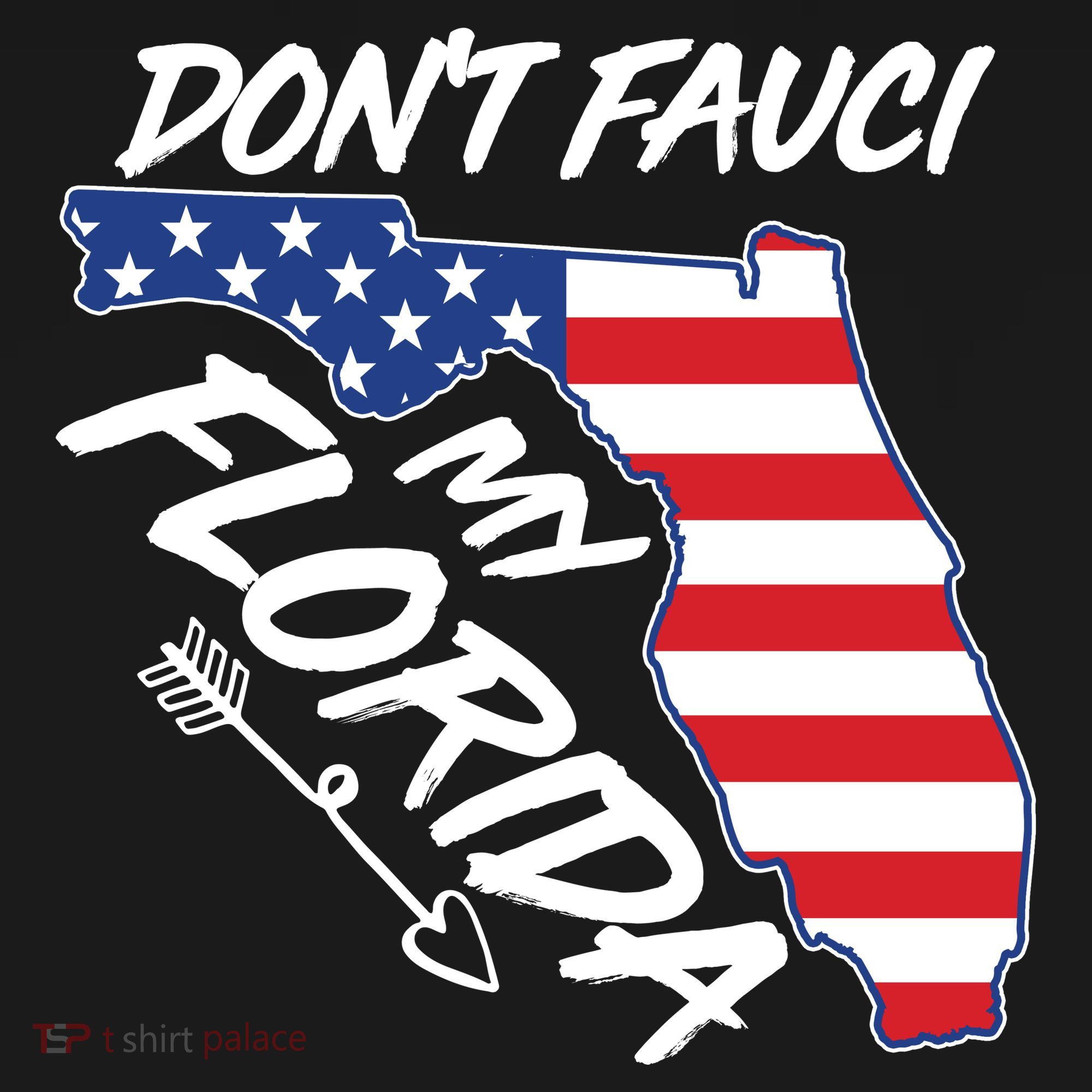 Don't Fauci My Florida USA American Flag State Ornament