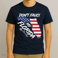 Don't Fauci My Florida USA American Flag State T-Shirt thumb 3