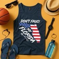 Don't Fauci My Florida USA American Flag State Tank Top thumb 4
