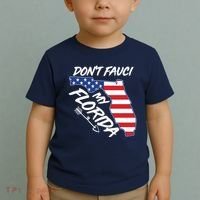 Don't Fauci My Florida USA American Flag State Toddler T-Shirt thumb 2