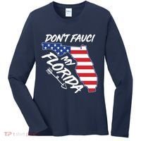 Don't Fauci My Florida USA American Flag State Women's Long Sleeve Shirt thumb 0