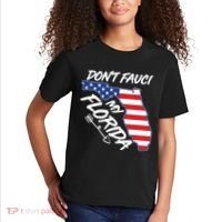 Don't Fauci My Florida USA American Flag State Kids T-Shirt thumb 2