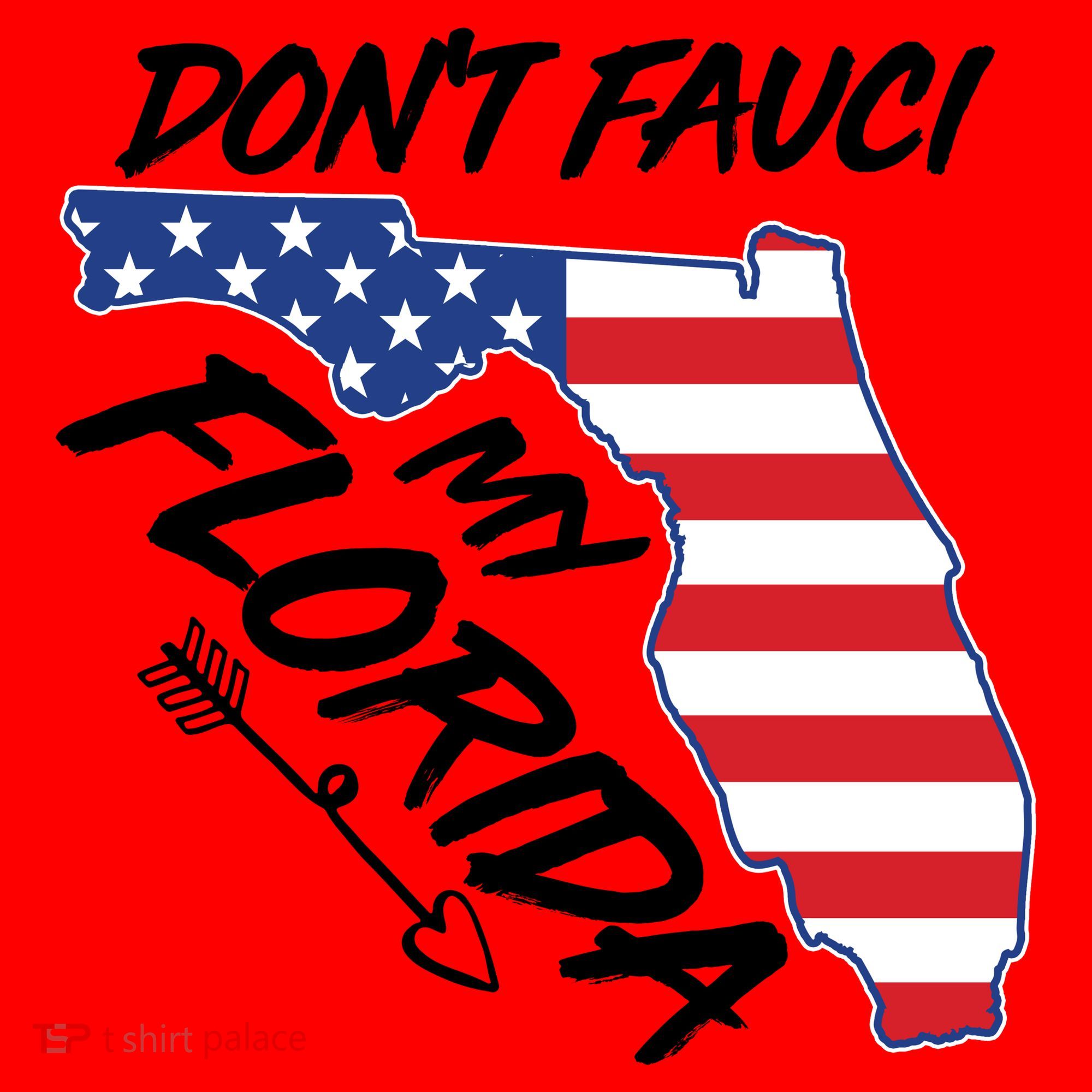 Don't Fauci My Florida USA American Flag State Santa Hat