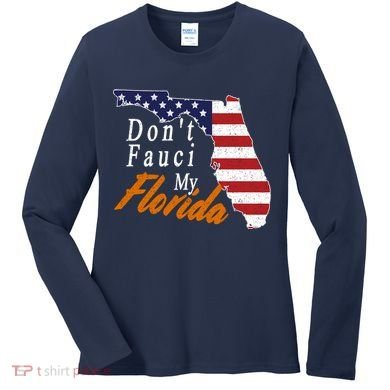 Don't Fauci My Florida Vintage Women's Long Sleeve Shirt