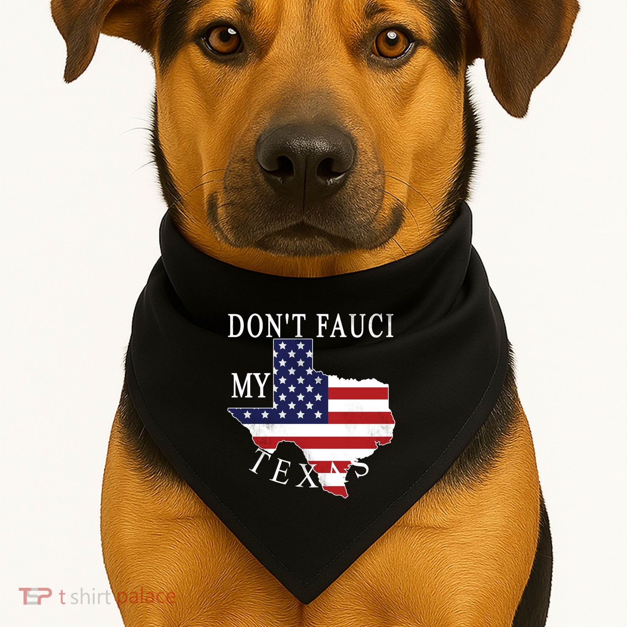 Don't Fauci My Texas USA-Made Doggie Bandana