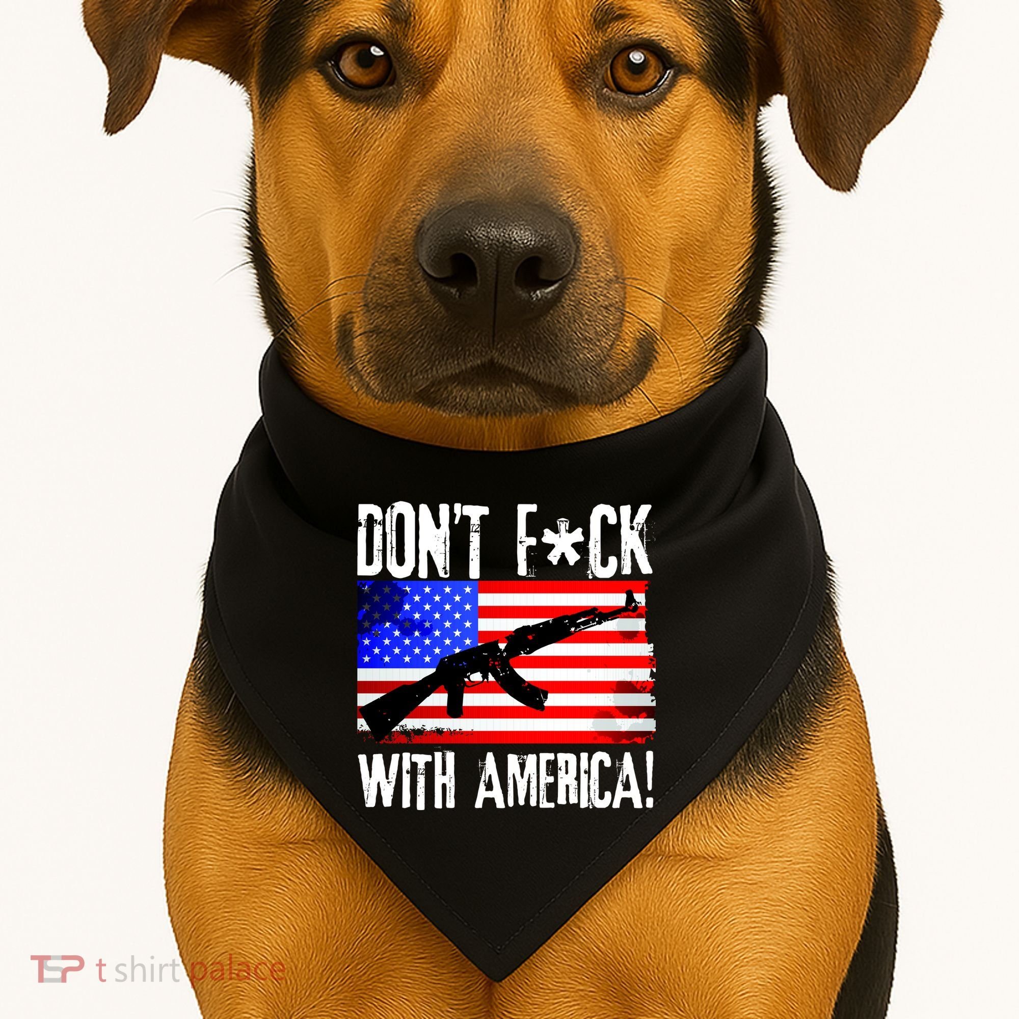 Don't F*ck With America! USA-Made Doggie Bandana