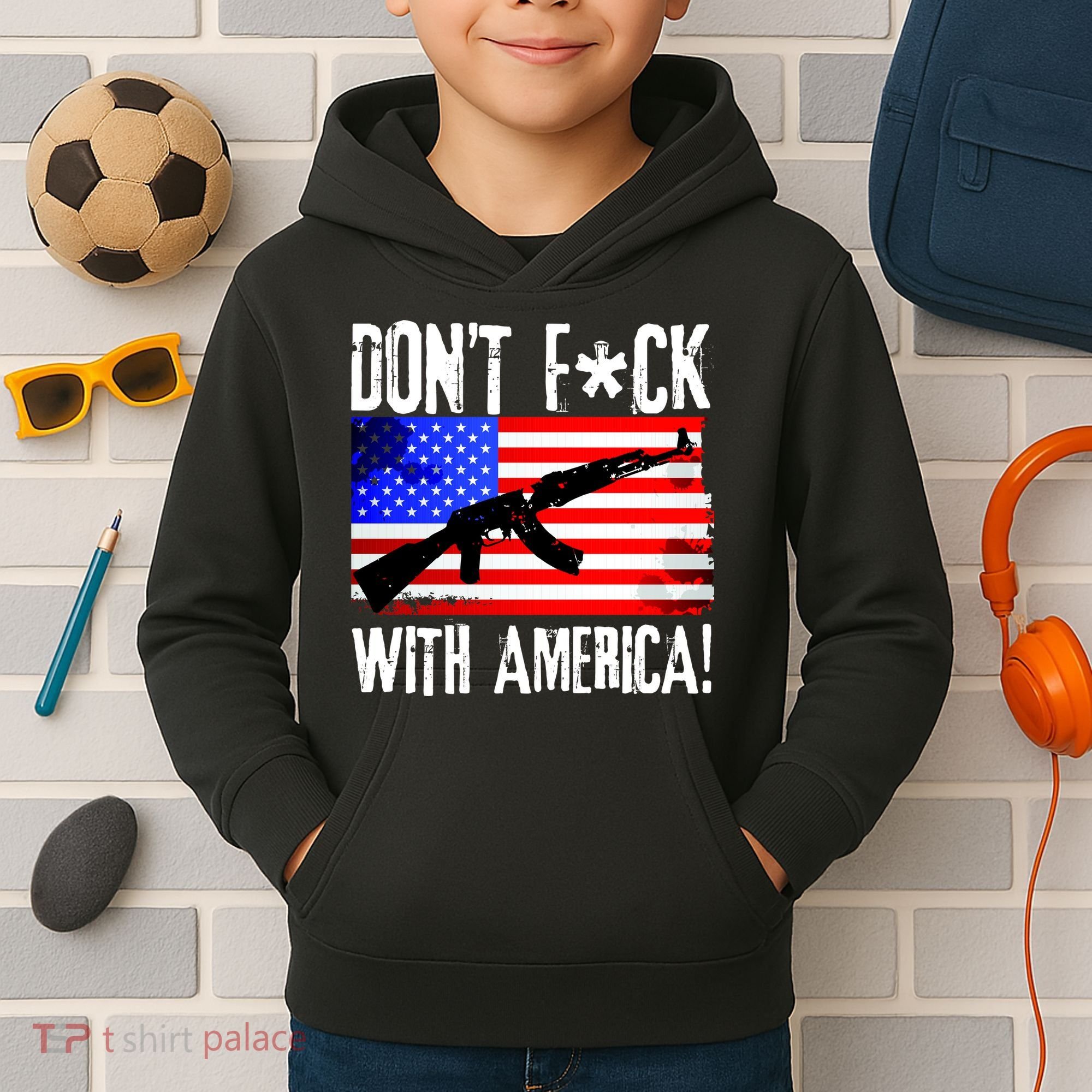 Don't F*ck With America! Kids Hoodie