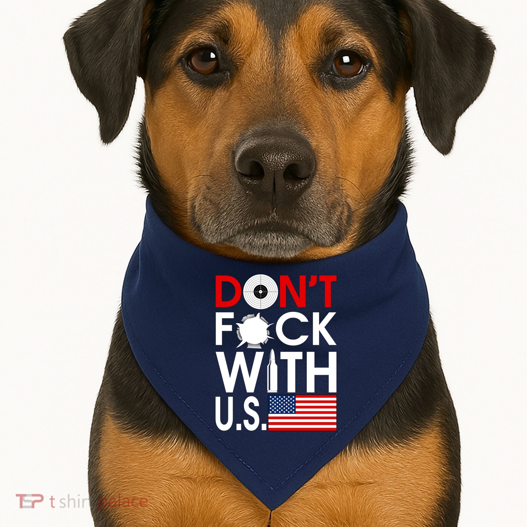 Don't F*ck With US USA-Made Doggie Bandana
