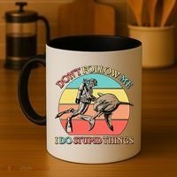 Don't Follow Me I Do Stupid Things Scuba Diver Coffee Mug thumb 4