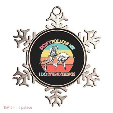 Don't Follow Me I Do Stupid Things Scuba Diver Ornament