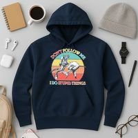 Don't Follow Me I Do Stupid Things Scuba Diver Hoodie thumb 3
