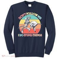 Don't Follow Me I Do Stupid Things Scuba Diver Sweatshirt thumb 0