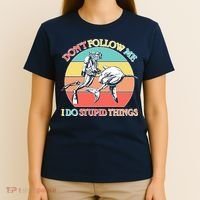 Don't Follow Me I Do Stupid Things Scuba Diver T-Shirt thumb 4
