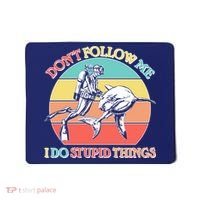 Don't Follow Me I Do Stupid Things Scuba Diver Mousepad thumb 0