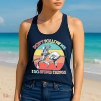 Don't Follow Me I Do Stupid Things Scuba Diver Women's Tank Top thumb 2