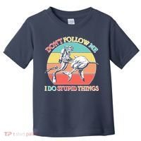 Don't Follow Me I Do Stupid Things Scuba Diver Toddler T-Shirt thumb 0