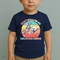 Don't Follow Me I Do Stupid Things Scuba Diver Toddler T-Shirt thumb 2