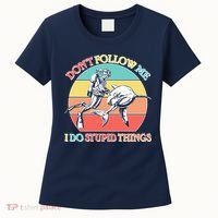 Don't Follow Me I Do Stupid Things Scuba Diver Women's T-Shirt thumb 0