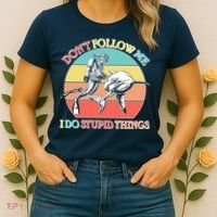 Don't Follow Me I Do Stupid Things Scuba Diver Women's T-Shirt thumb 2