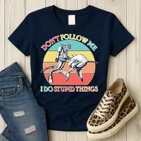 Don't Follow Me I Do Stupid Things Scuba Diver Women's T-Shirt thumb 3