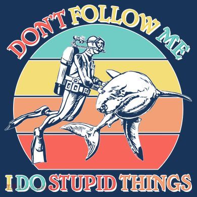 Don't Follow Me I Do Stupid Things Scuba Diver Women's T-Shirt