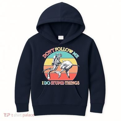 Don't Follow Me I Do Stupid Things Scuba Diver Kids Hoodie