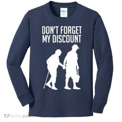Don't Forget My Discount Kids Long Sleeve Shirt